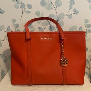 Coral Michael Kors Tote